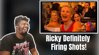 Ricky Gervais at the Golden Globes 2016 Reaction  SHOTS FIRED IN EVERY DIRECTION [upl. by Joseito]