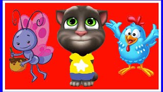 Mariposita ORIGINAL  Gallina Pintadita 2  con Mi Talking Tom cantando shorts [upl. by Tova9]