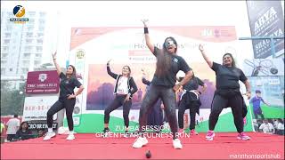 ZUMBA FITNESS WARM UP SESSION  MARATHON EVENT  GREEN HEARTFULNESS RUN [upl. by Anaujat]