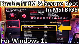 How to enable TPM 20 and Secure Boot for Windows 11 on MSI AMD Ryzen Motherboards [upl. by Slotnick123]