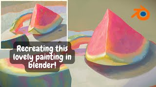 Painterly brushworks in blender  Recreate your favorite paintings in 3d [upl. by Hedges458]