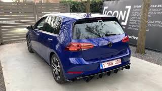 ICON  VW GOLF 75 15 i  GTI LOOK amp RIEGER DIFFUSER  OPEN ICON EXHAUST [upl. by Terrena913]