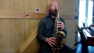 1945 Buescher Aristocrat Big B Alto Saxophone Demo [upl. by Annabella]