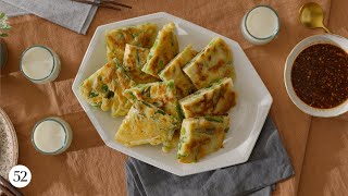 How to Make Crispy Scallion Pancakes Pajeon  Recipe [upl. by Corabelle269]