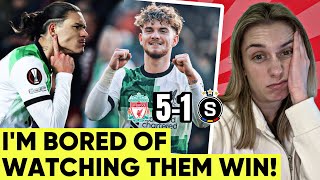 Darwin Nunez Is On Fire Liverpool 51 Sparta Prague Reaction [upl. by Norene]