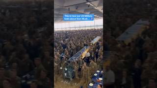 Standing ovation in Colorado springs Elon musk steps up to the air force academy elone viralvideo [upl. by Yorle551]