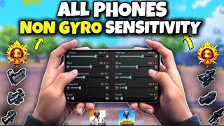 Non Gyro No Recoil sensitivity ✅❌  Best NON GYRO SENSITIVITY SETTINGS BGMI  PUBG 🔥 copy amp used ✅ [upl. by Drusus]