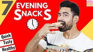 7 Quick amp Healthy Evening Snacks For the Week Vegetarian [upl. by Oberstone]