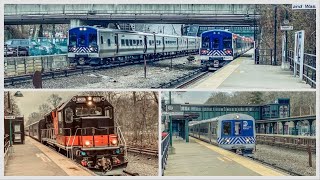 MTA MNRR Harlem Line Action  Hartsdale W Conrail Heritage unit [upl. by Ajiram744]