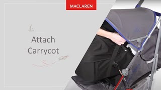 How to attach Carrycot on your Stroller [upl. by Aleda]