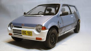 Tamiya 124 1985 Honda Today Scale Model Car [upl. by Darrelle]