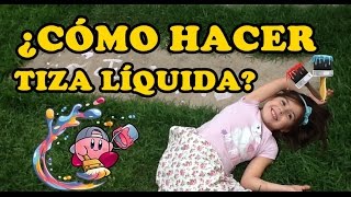 DIY  TIZA LÍQUIDA HECHA CON ALMIDÓN DE MAÍZ [upl. by Arnon449]