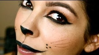 EASY Halloween Makeup Tutorial Kitty Cat [upl. by Adnyc317]