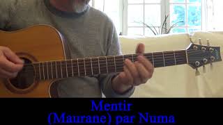 Mentir Maurane reprise guitare voix 1991 [upl. by Ojahtnamas]