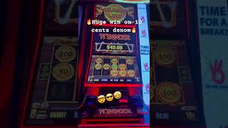 🤯10cent Denom got Huge win🤯youtubeshorts shortsvideo casino aussiepokiewins casino shorts [upl. by Ob427]