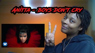 Anitta  Boys Dont Cry Official Music Video  BLACK AMERICAN REACTION [upl. by Elwyn]