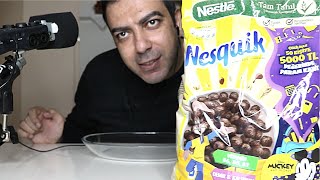 NESQUIK MUKBANG  TÜRKÇE MUKBANG ASMR  EATING MUKBANG [upl. by Ahseekan]