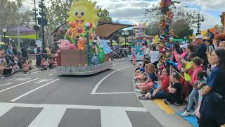 Sesame street party parade at SeaWorld Orlando Florida  cookie monster  Elmo big bird and more [upl. by Juana145]