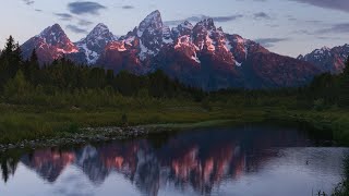 Schwabacher Landing Sunrise  Grand Teton National Park [upl. by Pollerd]