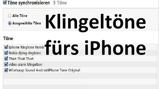 Beliebigen Klingelton für iPhone einstellen ohne Jailbreak [upl. by Tchao608]