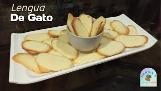 Lengua De Gato Recipe  Filipino Cookies [upl. by Perron]