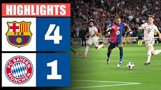 Barcelona gegen Bayern München 4  1  HIGHLIGHTS amp GOALS  Champions League 202425 [upl. by Leuqram]