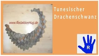 Tunesisch Häkeln  Drachenschal im Entrelac aus Pastello von Pro Lana  Veronika Hug [upl. by Aretha]