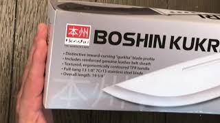 Unboxing Honshu Boshin Kukri [upl. by Ariada]