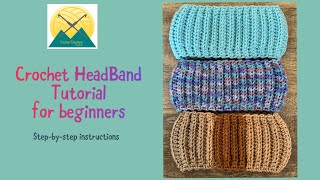 How to Crochet Headband for Beginners  Easy Crochet Ear Warmers  One Evening Project [upl. by Theresita]