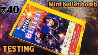 Mini bullet bomb testing  Bullet bomb Unboxing Diwali 2024 [upl. by Mattox]