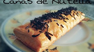 Cómo hacer Cañas de Nutella [upl. by Einama]