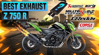 Kawasaki Z 750 R Exhaust Sound🔥 AkrapovicArrowBodisGampGGPRHurricMivvSc ProjectShark [upl. by Harrie]