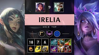 Irelia Top vs Riven Triple Kill Legendary  EUW Master Patch 1421 [upl. by Htnamas]