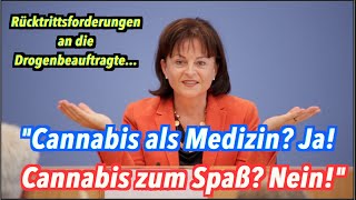 Drogenbeauftragte quotCannabis als Medizin Ja Cannabis zum Spaß Neinquot [upl. by Nam616]