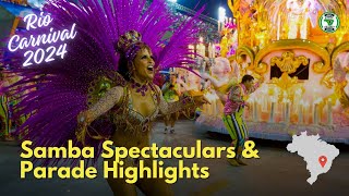 Rio Carnival 2024 Samba Spectaculars and Parade Highlights [upl. by Dirgni]