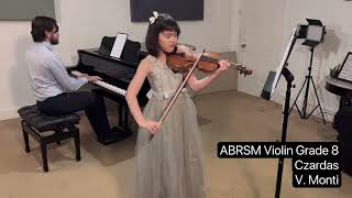 ABRSM Violin Grade 8 Distinction Monti’s Czardas Ellie 9 Years Old Practice Clip [upl. by Allerie]