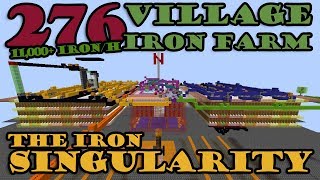 The Iron Singularity a 276 Village Self Stacking Iron Farm Minecraft 112 [upl. by Valma]