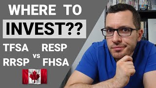 BEST Investing Account TFSA vs RRSP vs RESP vs FHSA  TAXFREE Investing Accounts in CANADA [upl. by Yanel]