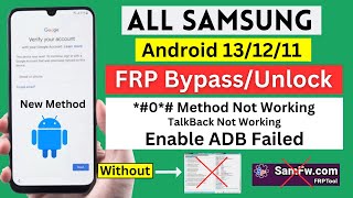 Samsung FRP Bypass New Latest Security  October 2023  New Method [upl. by Eatnom]