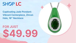 TLV Green Jade Chrome Diopside amp Zircon Harmony Necklace in Silver [upl. by Luben]