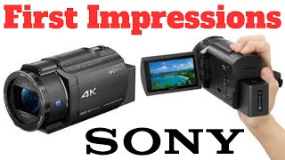 Sony FDRAX43A 4K Handycam  Unboxing and First Impressions  YouTubers Perspective [upl. by Newby702]