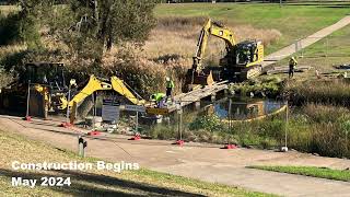 Macintyre River Footbridge Upgrade  Inverell  May  Oct 2024 [upl. by Alansen]