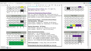 20212022 Academic Calendar Overview for Parents [upl. by Sandy]