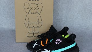 Kaws X Yeezy 350 V2 Collab HD Review from sneakeronfireus [upl. by Oilicec]