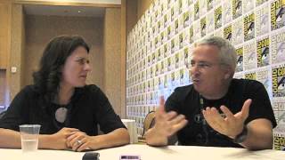 EPs Glen Morgan and Julie Gardner Intruders ComicCon 2014 Press Room [upl. by Anaihr]