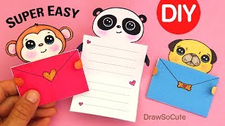 How to Make EASY Message Cards  Cute Animals [upl. by Megan]