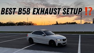 BMW M240i EXHAUST SETUP [upl. by Ehsom]