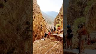 DANGEROUS El Caminito del Rey Malaga Spain  cliff hike hike spain elcaminito cliff [upl. by Zurheide438]