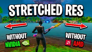 How To Get Stretched Res in Fortnite Without NvidiaAMD [upl. by Elmer]