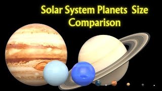 Solar System Planets  Size Comparison [upl. by Blackman195]